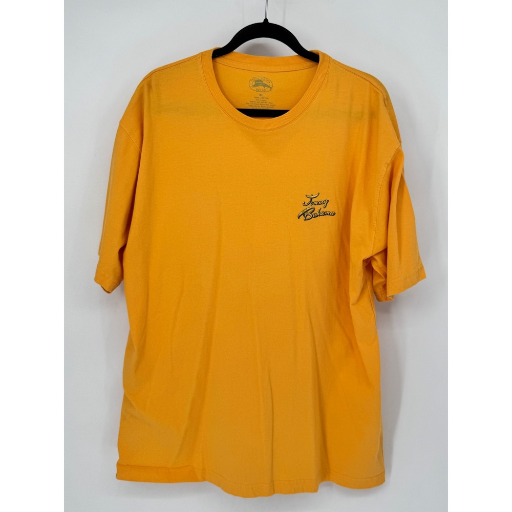 Tommy Bahama T-Shirt Mens XL Orange Good Reelin In The Good Times Graphic Marlin